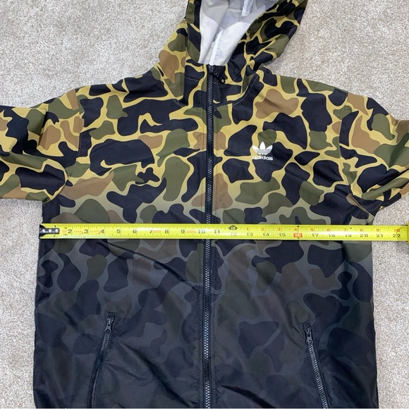 Adidas Originals Men’s Camouflage Windbreaker‎ Jacket Size Small Hood CE1545 - Picture 10 of 10
